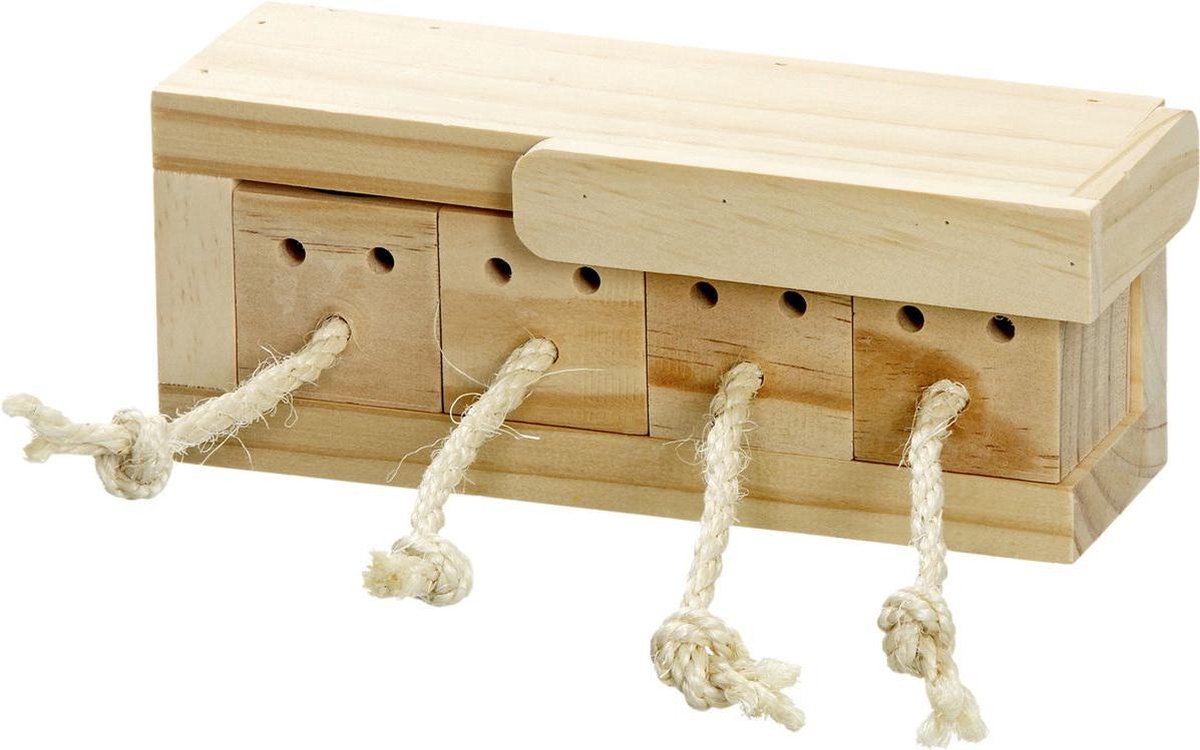 Zooselect Konijnenspeelgoed Brain Train 4 Blokken