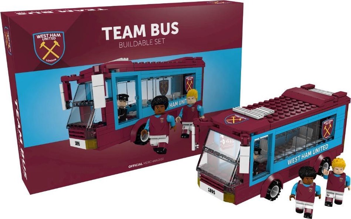 Pro-lion Bouwpakket Bus West Ham 21 X 8 Cm Bordeaux 231-delig