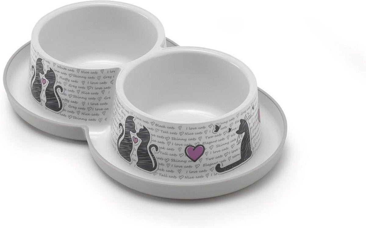 Moderna - Katten Eetbak Trendy Double DInner - Catsinlove