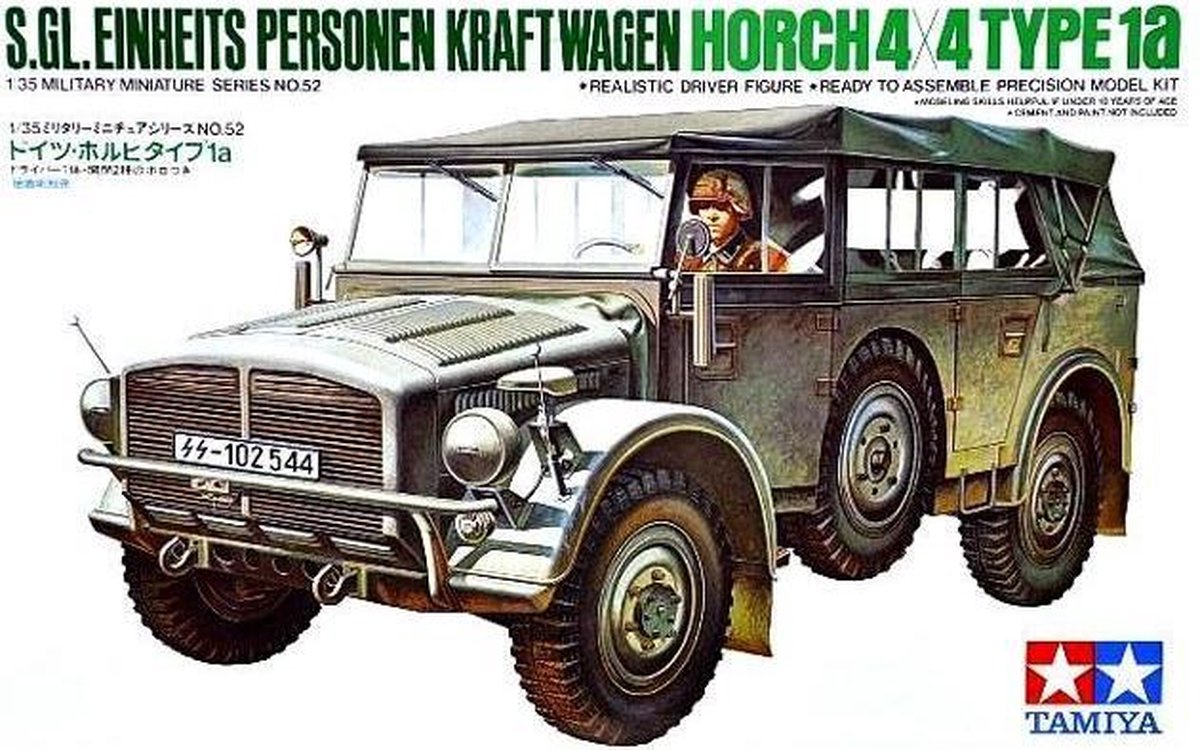 1:35 Tamiya 35052 German Horch 4x4 Type1A Vehicle Plastic kit
