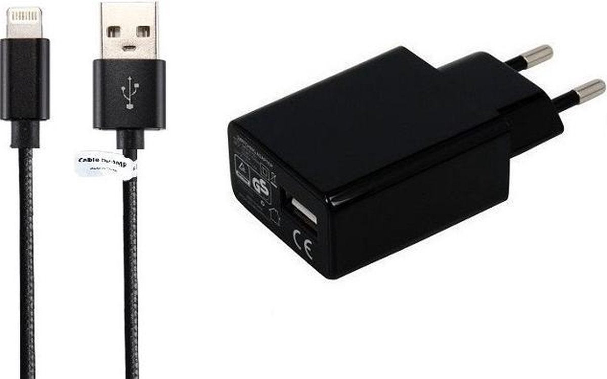 2A lader TUV gekeurd 3 m Oplaadkabel en oplader adapter met stekker. Past ook op Apple. o.a. iPad Pro 9.7