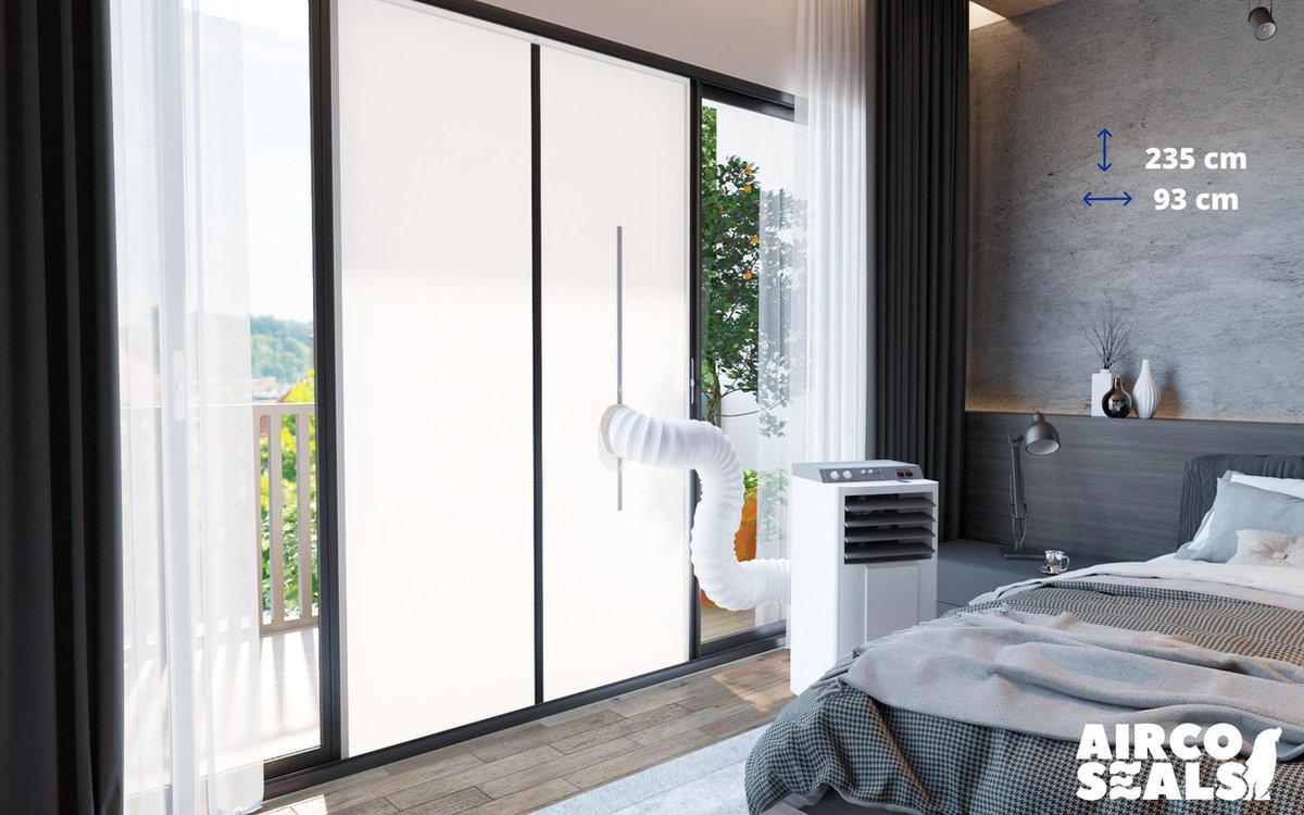 FDBW - Airco Deurafdichtingskit - 93 x 235 cm - Met Rits Sluiting