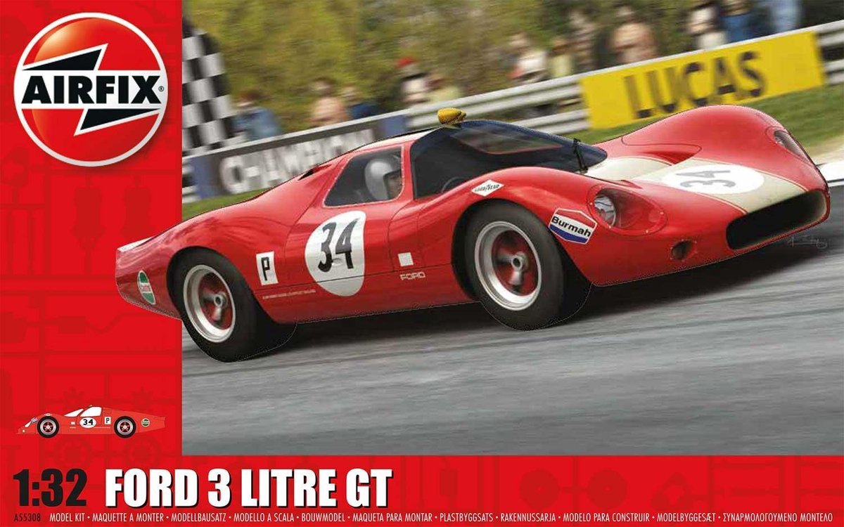 Airfix Ford 3 Litre Gt Starter Set Modelbouwpakket