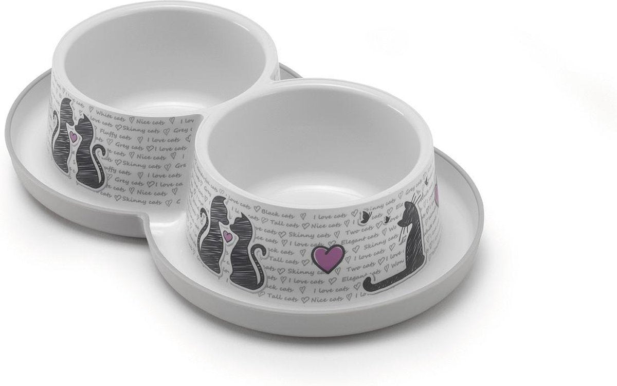Moderna Cats in Love Trendy Dinner - Voerbak - 350 ml