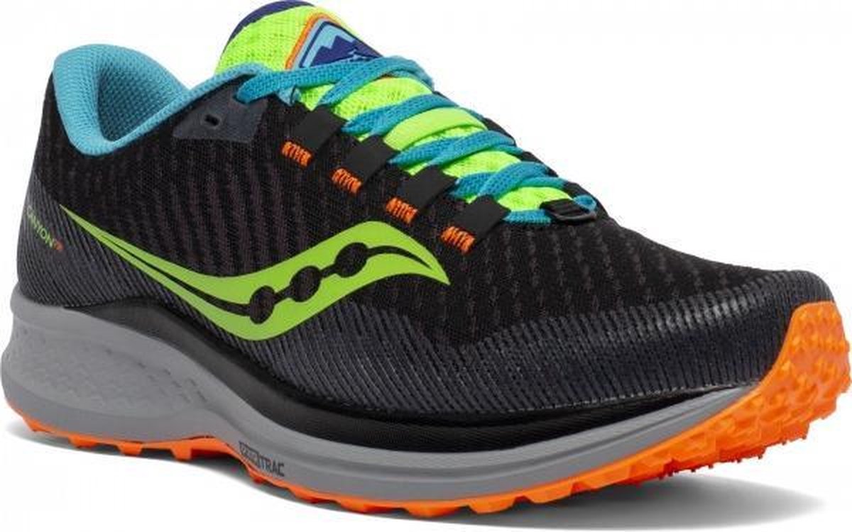 Saucony Canyon TR Heren - zwart/blauw - maat 42.5