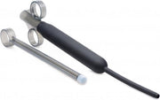 Silicone Ribbed Lube Launcher - Black - Lubricants -
