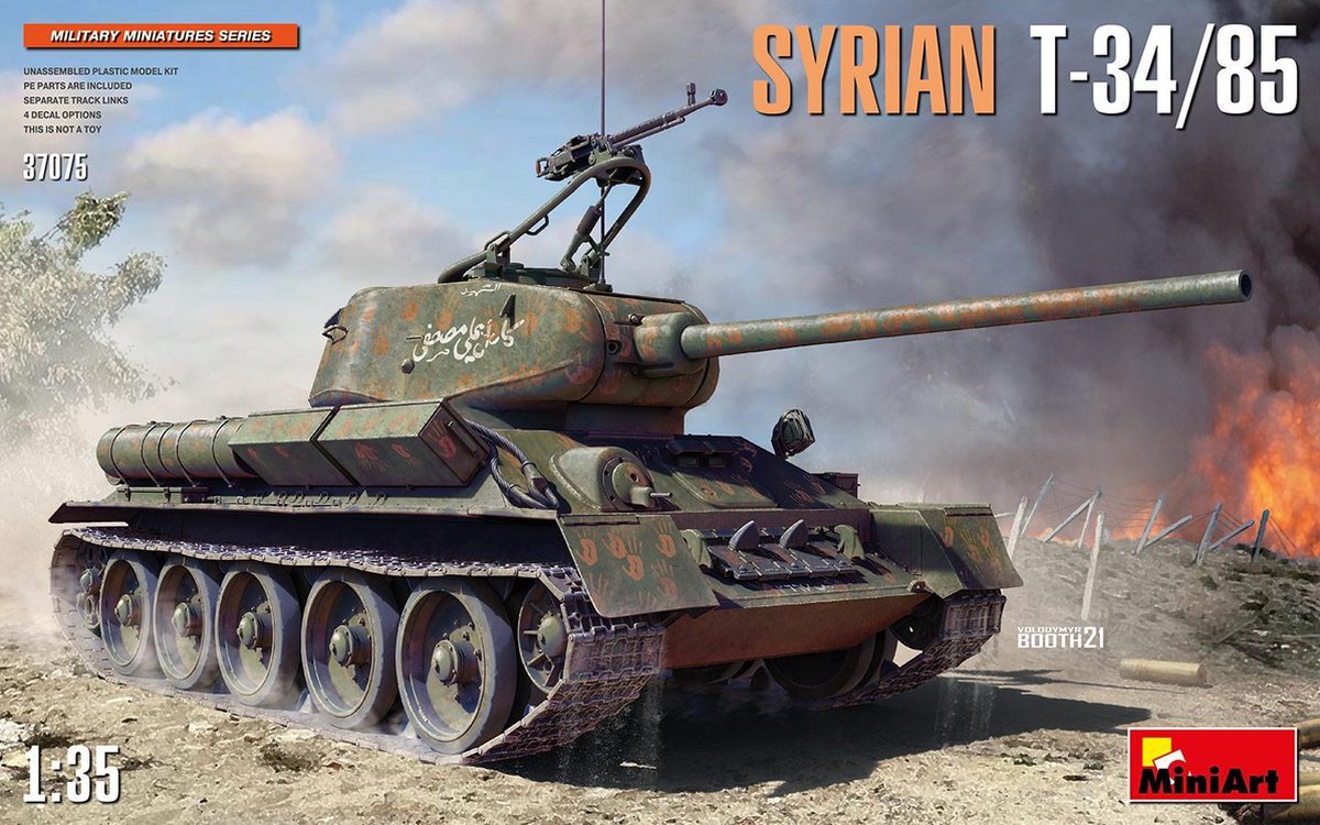 1/35 SYRIAN T-34/85 (5/21) * - modelbouwsets