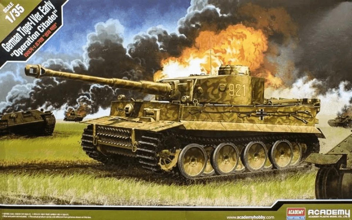 1:35 Academy 13509 German Tiger-I Ver. EARLY "Operation Citadel" Plastic kit