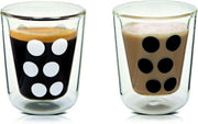 Zak!Designs Dotdot Espressobeker - Dubbelwandig - Met Lepel - 7