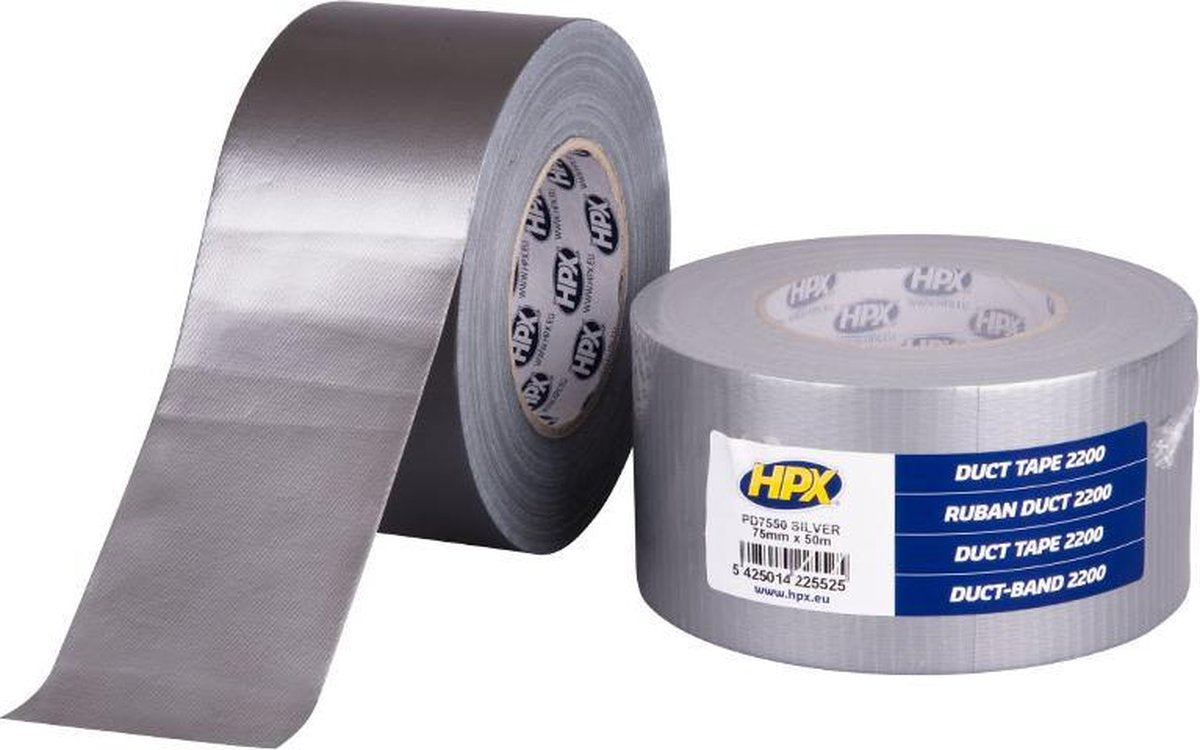 Duct tape 2200 - zilver 75mm x 50m