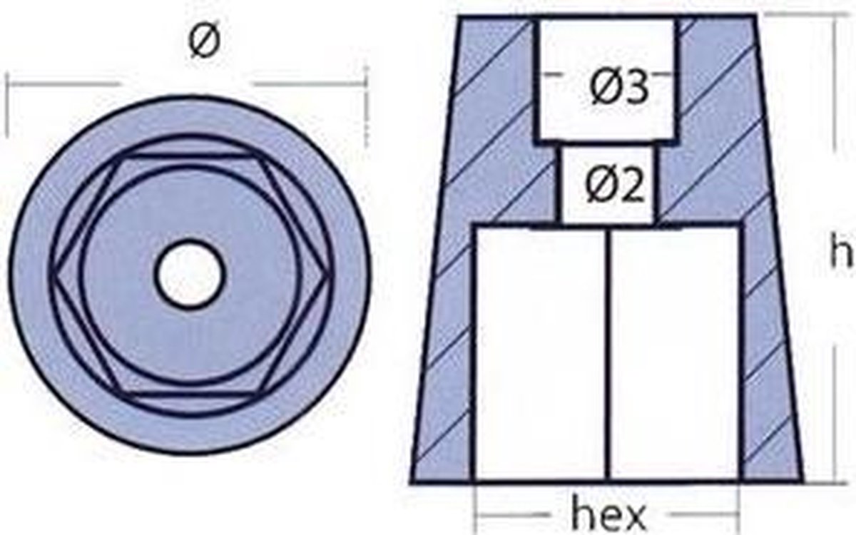 Schroefas anode
