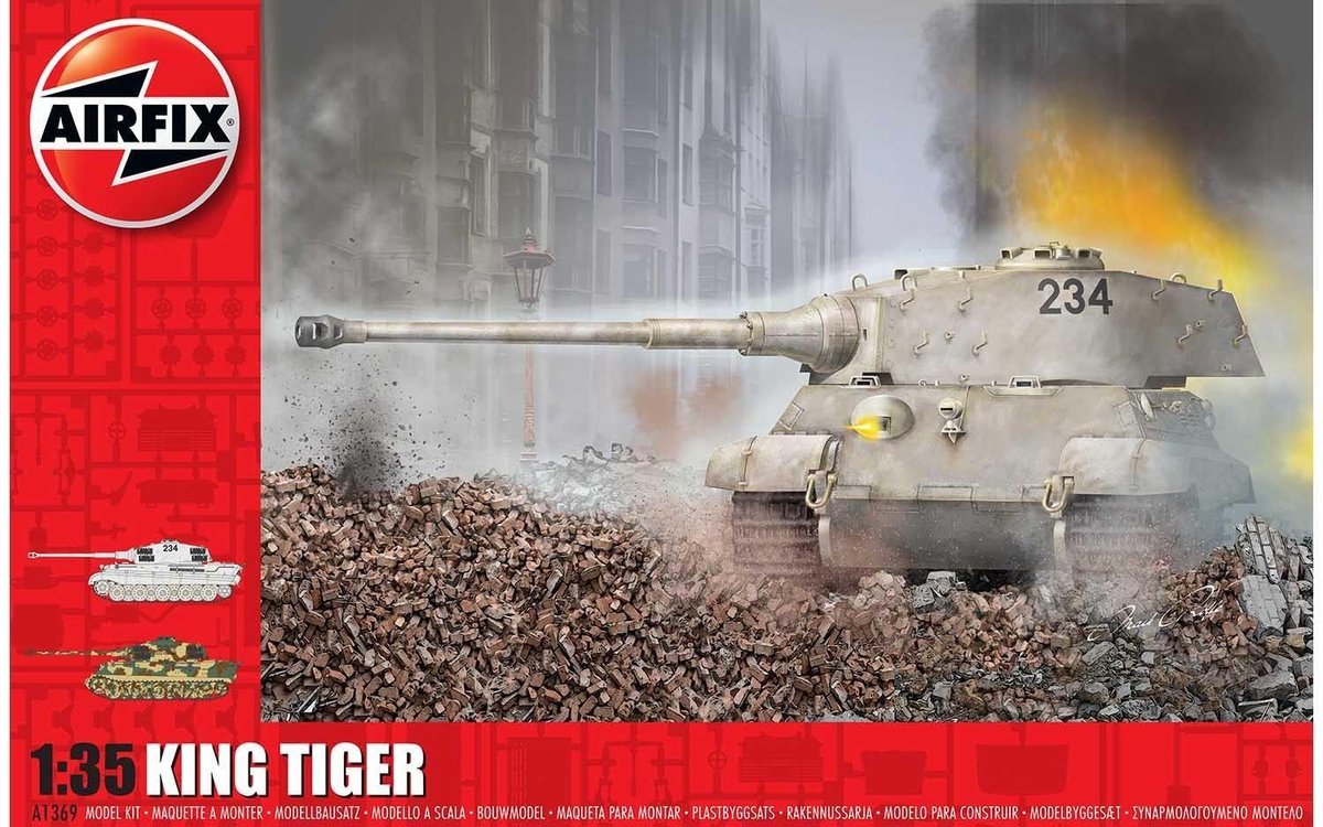 Airfix-king Tiger  (4/20) * (Af1369) - modelbouwsets