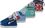 Baby schoentjes/Slofjes - 4 Stuks - Blauw - Maat M : 6-9m