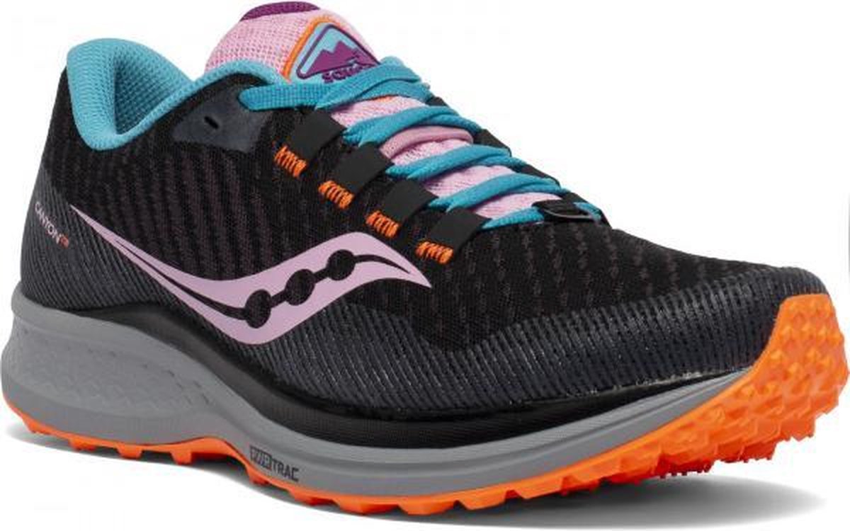 Saucony Canyon TR Dames - zwart/oranje - maat 39