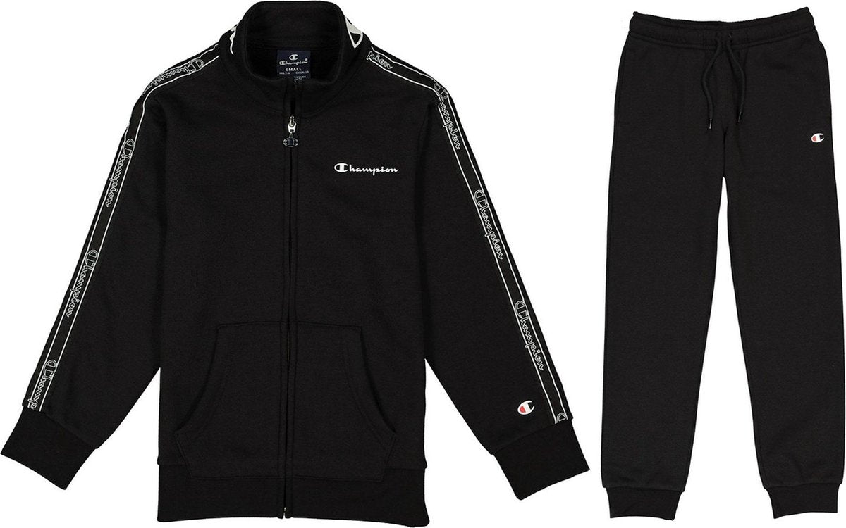 Champion Champion Legacy Trainingspak - Maat 152  - Unisex - zwart/wit