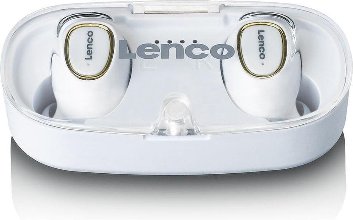 Lenco EPB-410 - draadloze oordopjes Waterproof (IPX4) - Wit