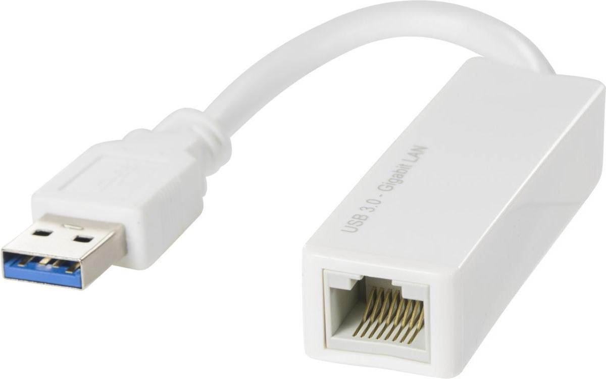 DELTACO USB3-GIGA4 USB 3.0 naar Gigabit Ethernet RJ45 10/100/1000 Mbit adapter macOS