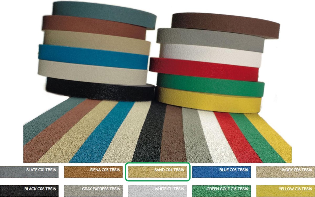 Proople TBS 16 C04 beige zelfklevende anti-slip Strook 2