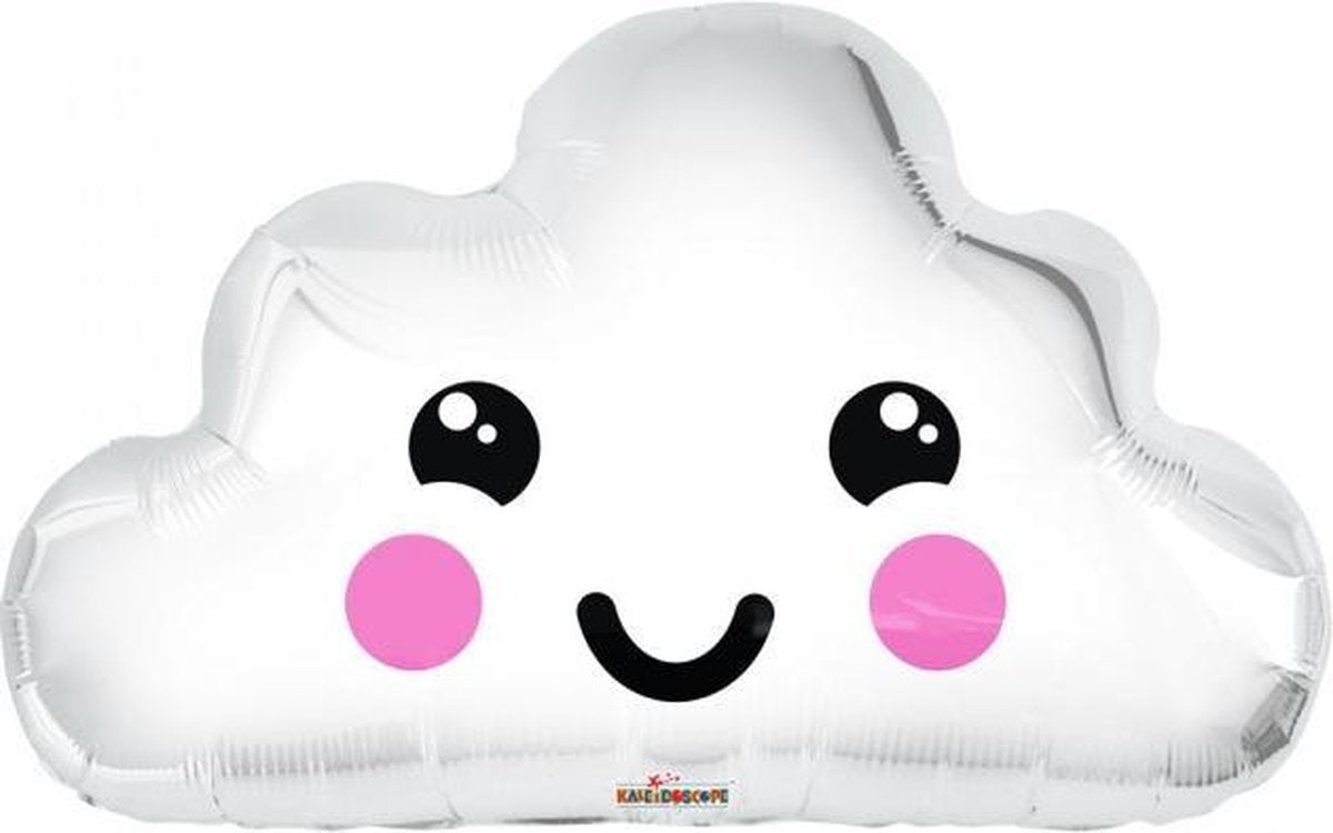 Folie ballon cloud face 51 cm groot
