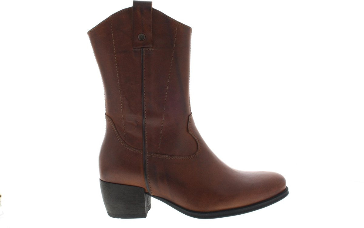 Dames Enkellaars Wolky 0287630-430 Caprock Softy Cognac - Maat 37