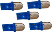 T10 autolamp 5 stuks | dashbordverlichting | blauw | LED 12V DC