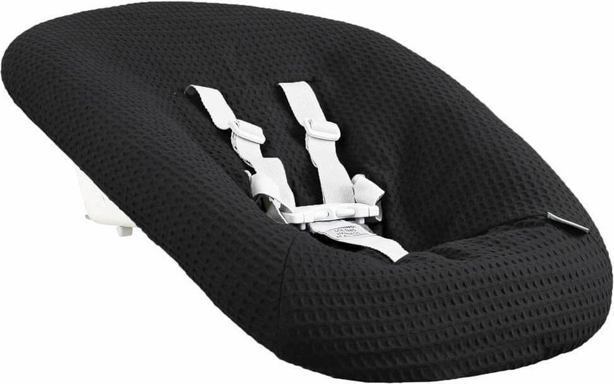 Ukje Hoes voor Stokke Newborn Set TrippTrapp - Wafelstof - Zwart