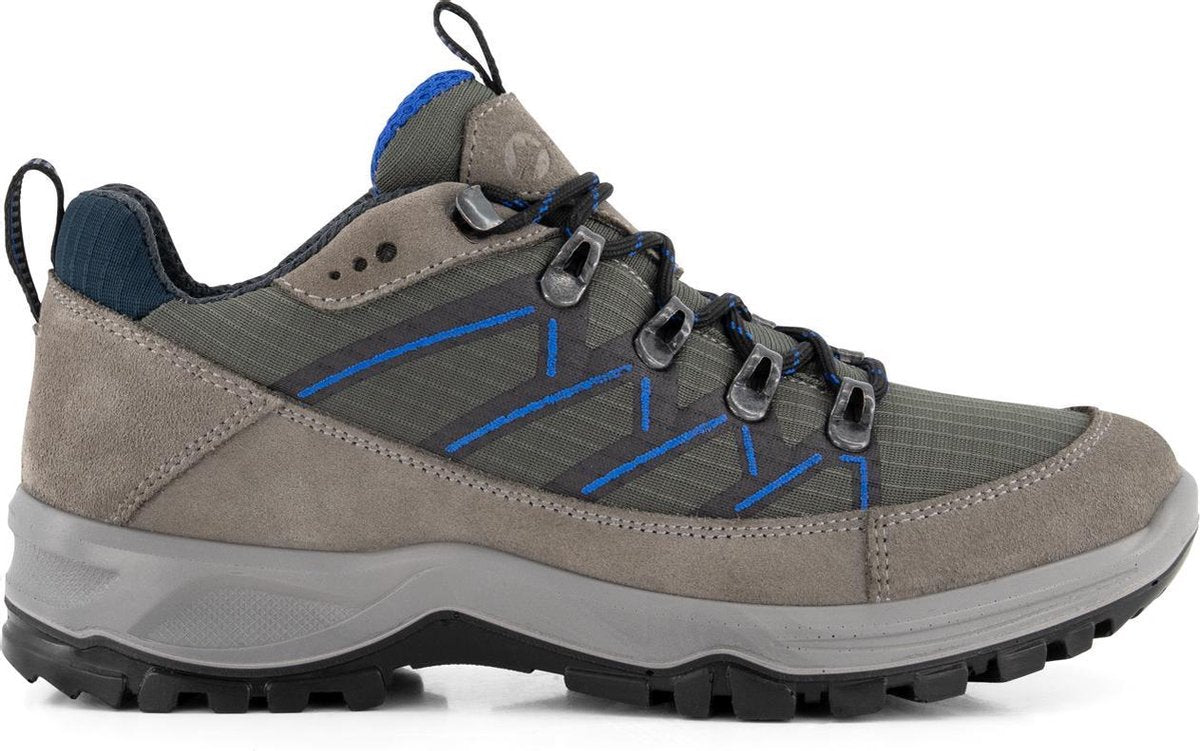 Travelin' Svendborg - Lage Dames wandelschoenen - Waterdicht en ademend - Grijs Leer - Maat 37