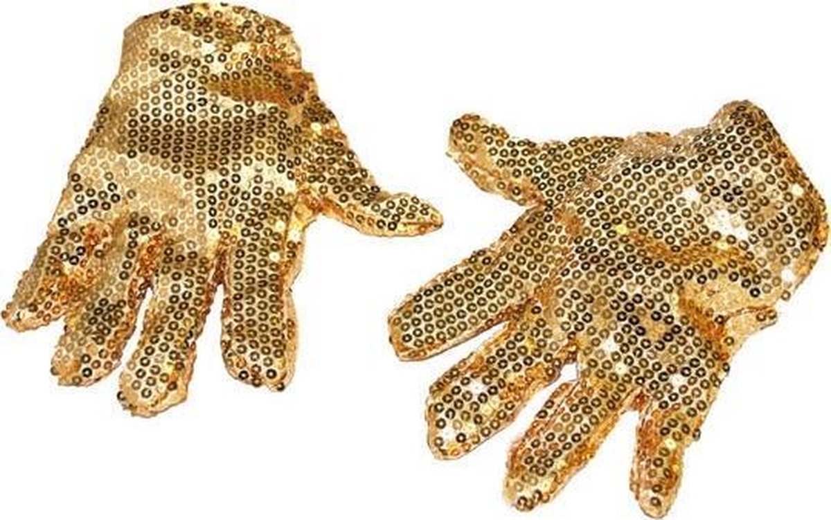 ESPA - Gouden lovertjes handschoenen voor volwassenen - Accessoires > Handschoenen