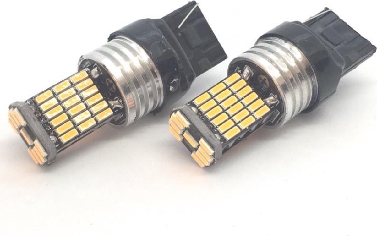 T20 7440 WY21W LED Oranje Canbus knipperlichten (set)