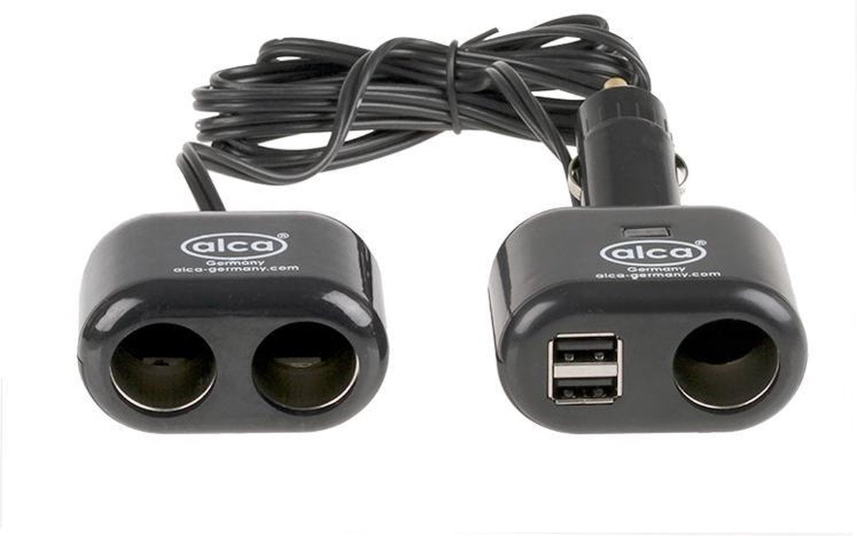 Aanstekerdoos 2x usb 3x 12V