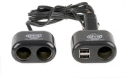 Aanstekerdoos 2x usb 3x 12V