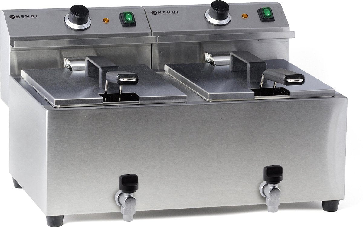 Hendi Friteuse 8+8 liter MasterPro