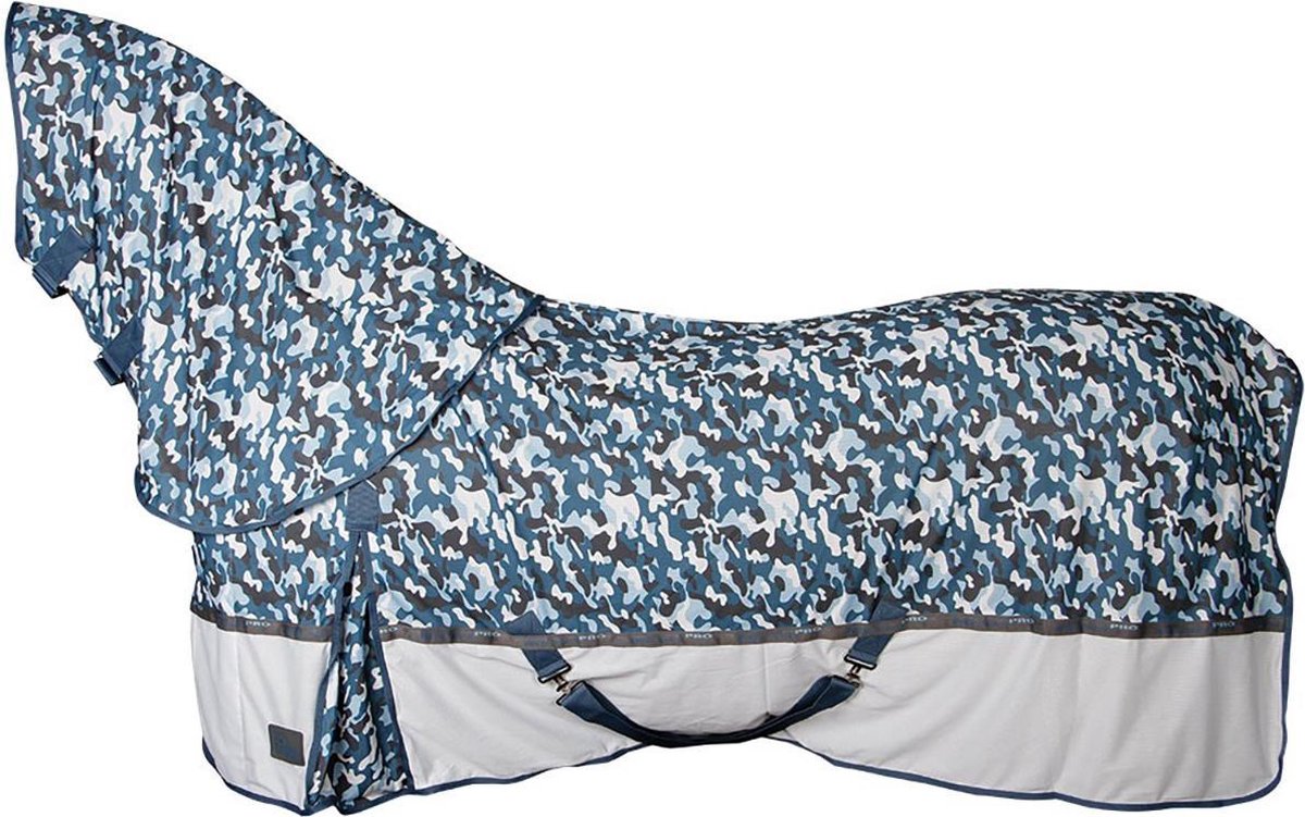 Harry's Horse Vliegendeken  Mesh-pro Camo - White-blue - 185 Cm