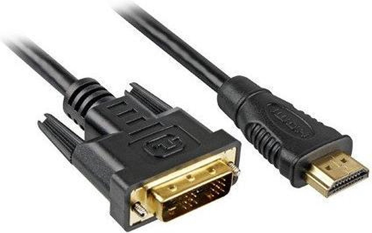 Sharkoon 4044951009053 video kabel adapter 2 m HDMI DVI-D Zwart