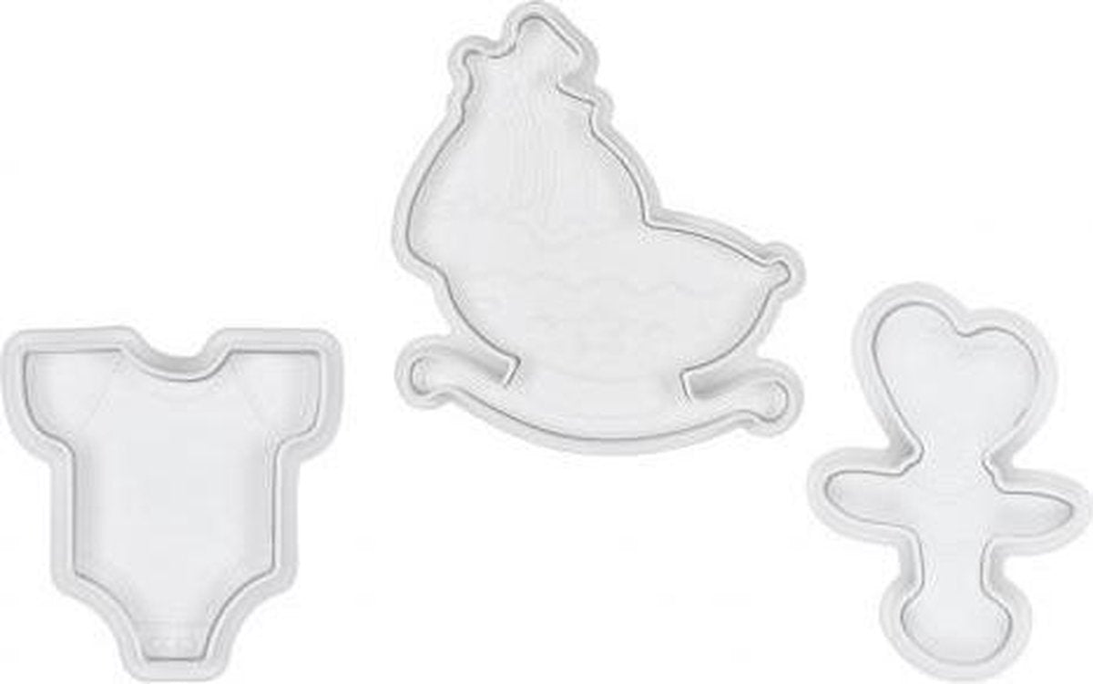 Städter 3x plungercutter uitsteker baby