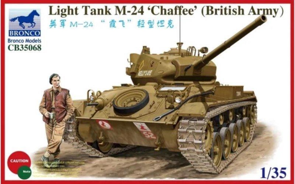 Bronco | cb35068 | Light tank M24 Chaffee (Brtish Army) | 1:35