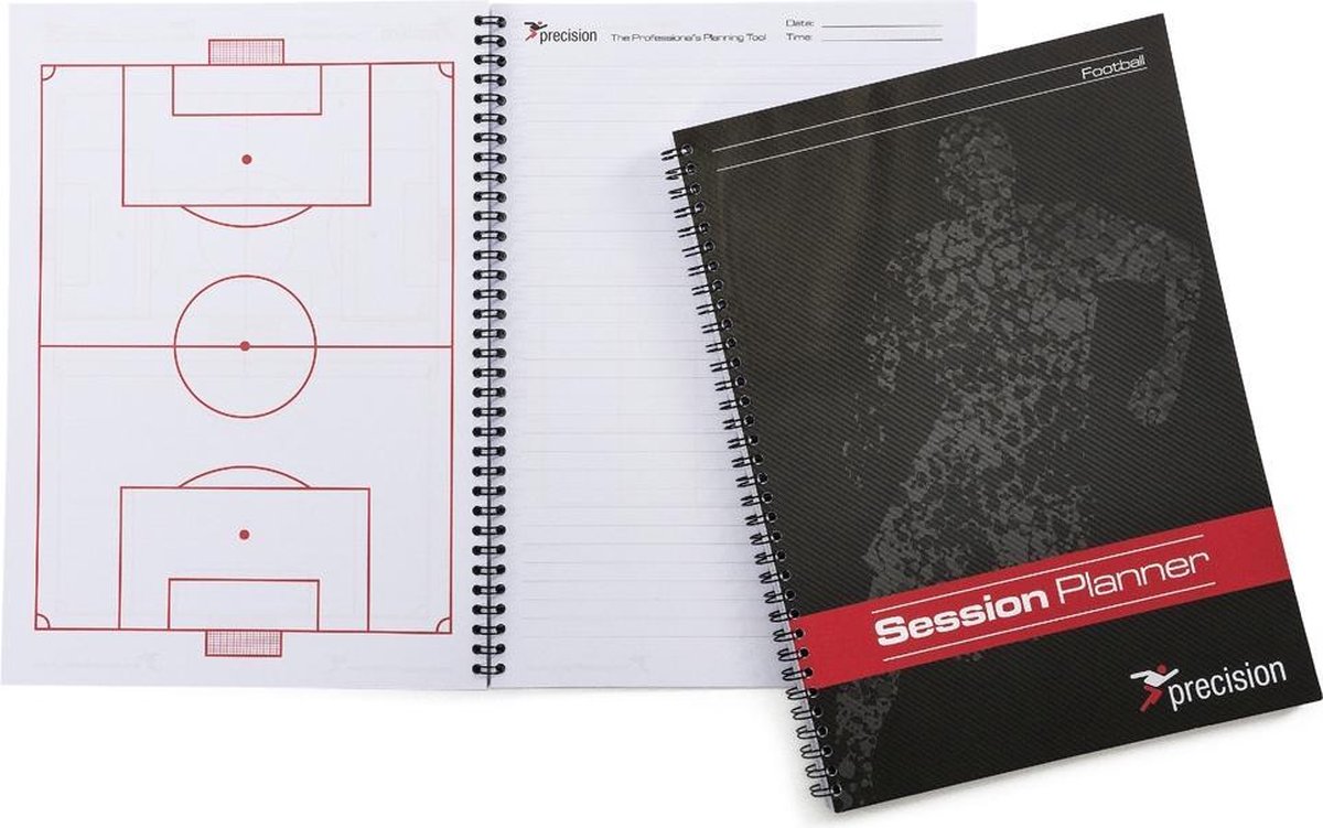 Precision Notitieblok Session Voetbal A4 Papier Zwart 6 Stuks