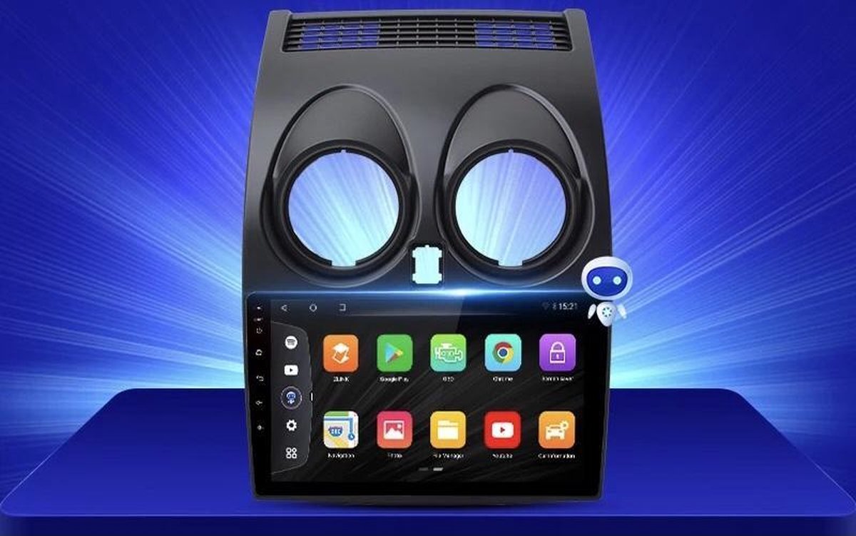 CarPlay Nissan Qashqai 2006-2013 2+32GB Android 10 navigatie en multimediasysteem WiFi Bluetooth USB