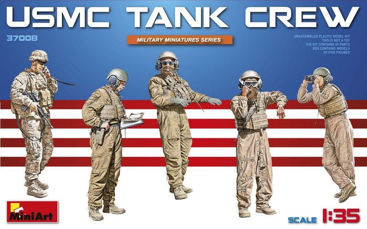 Miniart - Usmc Tank Crew (Min37008)