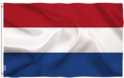 Able & Borret | Nederlandse vlag | Rood wit blauw | 150 x 90 cm