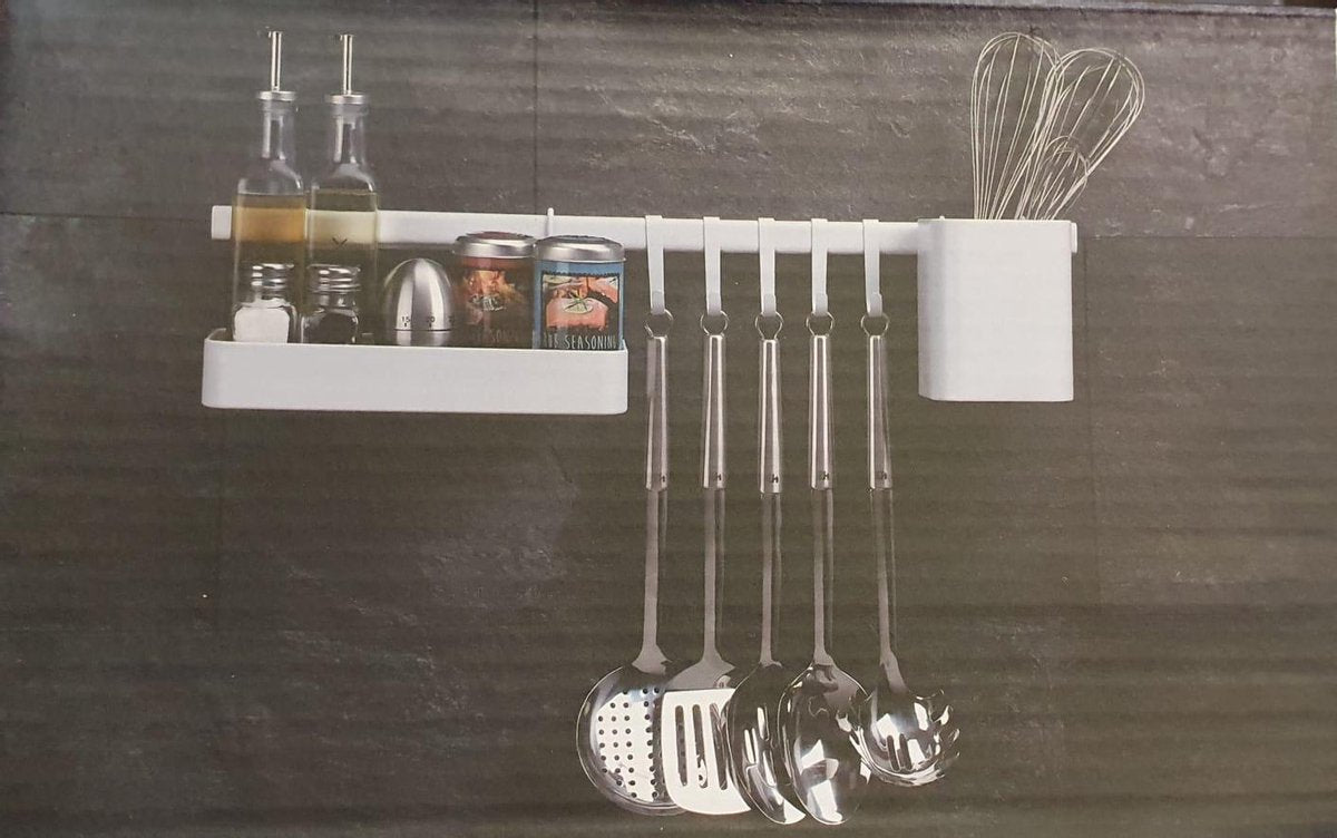 Relaxwonen - Keuken Organizer - 8 delig - Wit