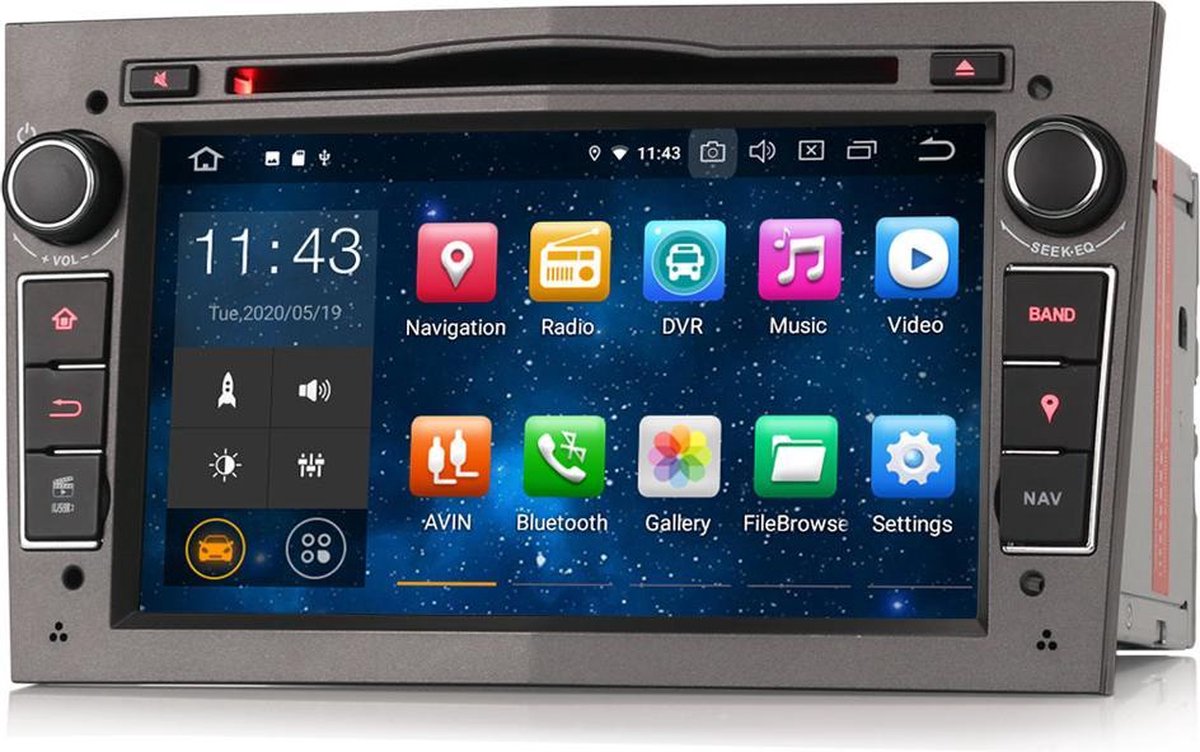Opel Autoradio Navigatie | Android 10.0 | Grijs