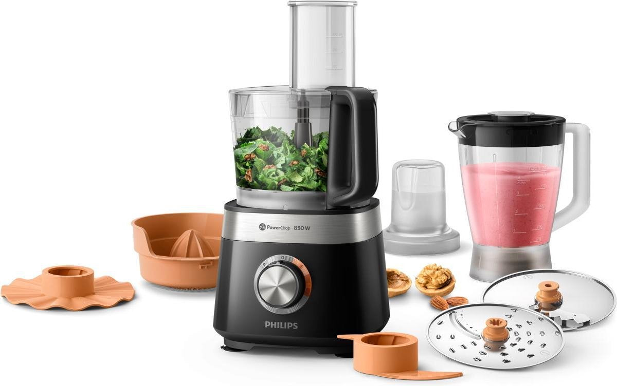 Philips Viva HR7530/10 – Foodprocessor – Zwart/RVS