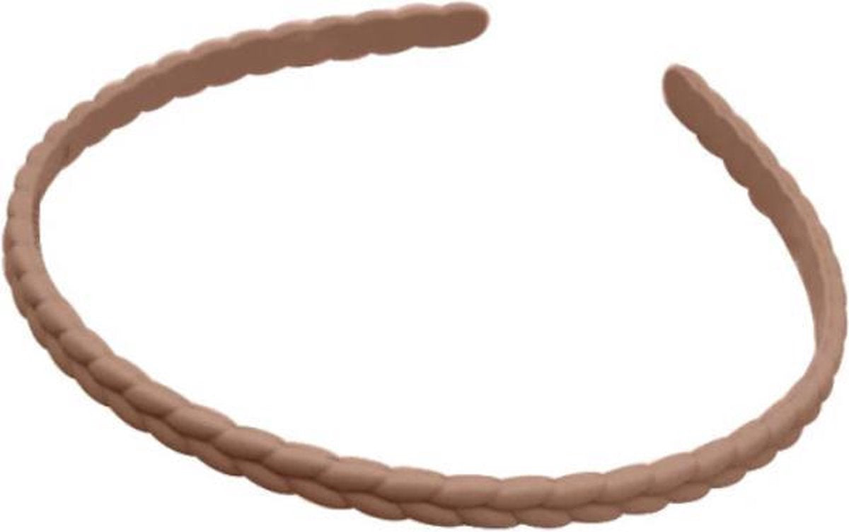 Haarband / Diadeem | Vlecht | Camel | Kunststof | Fashion Favorite