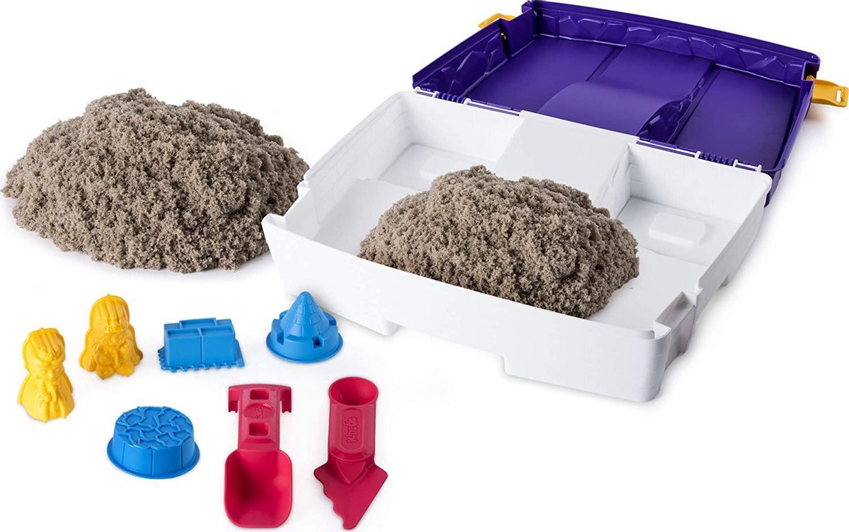 Gutos Kinetic Sand zand speelkoffer met 907 g zand