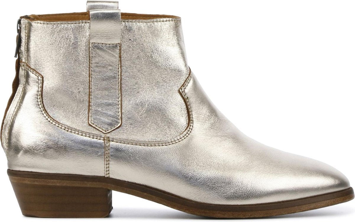Mace Vrouwen Leer  Cowboylaarzen / Laarzen / Damesschoenen Fiamma met - Goud - maat 38