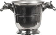 Clayre & Eef Wijnkoeler 31*20*26 cm Zilverkleurig Aluminium Rond Champagne Emmer Champagne Emmer