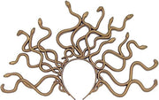 Medusa slangen haarband diadeem slang goud halloween - brons koningin mythologie queen