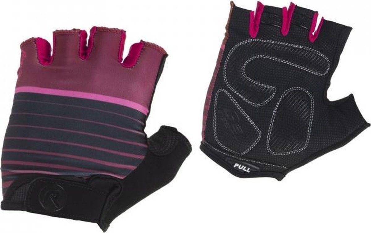 Rogelli Ds Wielerhandschoen Impress Bordeaux/Roze XS