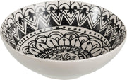 J-Line Kommetje Monochroom Boho Keramiek Zwart/Wit Large